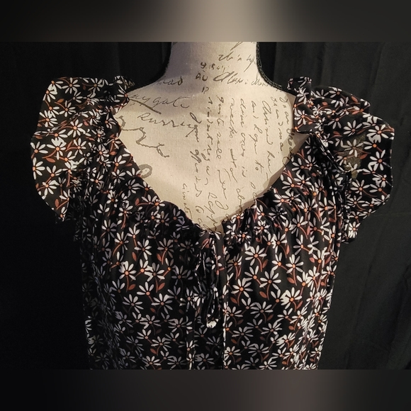 *NWT* XXL Who What Wear Floral Ruffle Maxi Dress - Picture 3 of 4